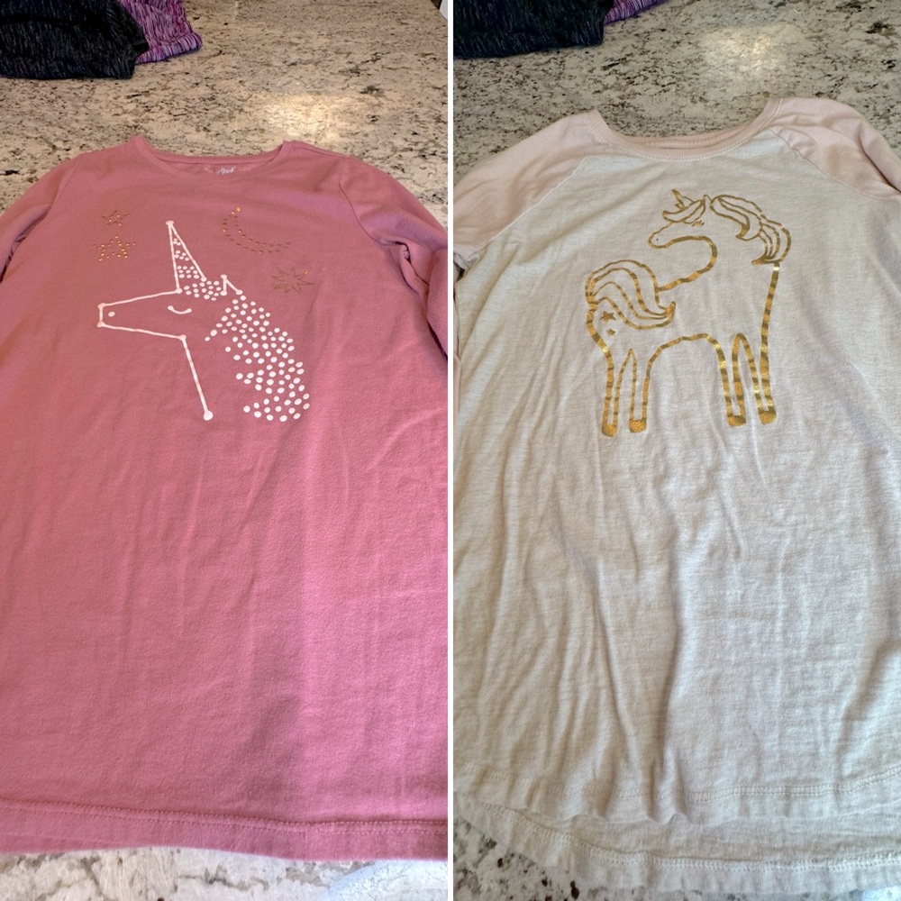 CAT & JACK Unicorn Shirts with Long Sleeves